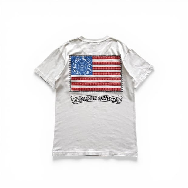 Chrome Hearts USA Flag Pocket T-shirt