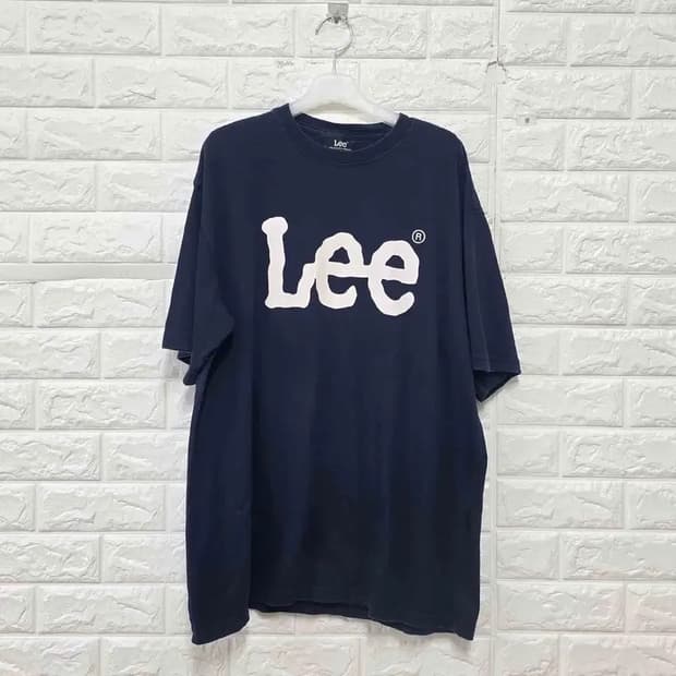21s 리 (Lee) 네이비 빅로고 반팔티 XL