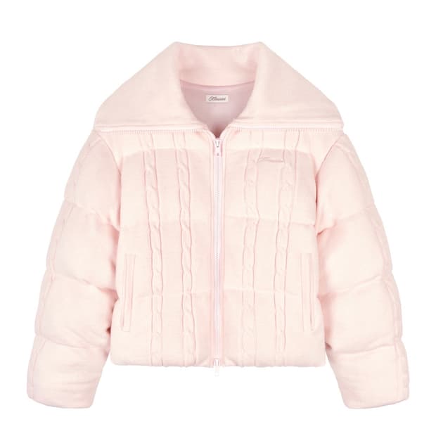 (미개봉) 클리시어 츄츄 케이블 니트 푸퍼 핑크