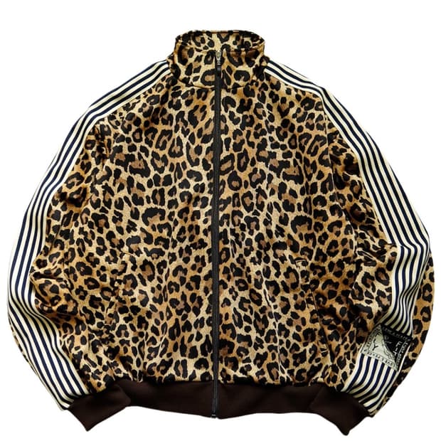 (새상품) 캐피탈 스무스 저지 레오파드 트랙 자켓
