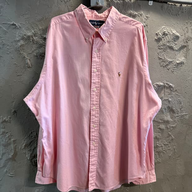 폴로랄프로렌 POLO 클래식핏 옥스포드 셔츠 핑크 105