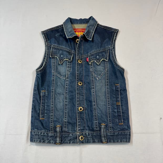 M) 리바이스 청 데님 조끼 베스트