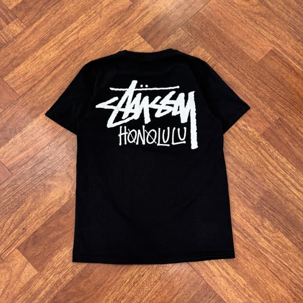 S Stussy 스투시 호놀룰루 빅로고 반팔 티셔츠 
