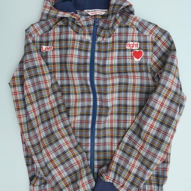 the museum visitor autumn check jacket