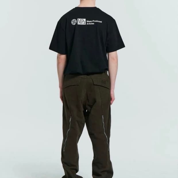 플라스틱프로덕트 지퍼팬츠 초콜릿 s