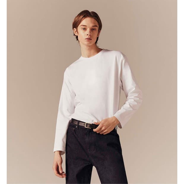 지오다노 남자 헤비코튼 티셔츠 화이트, 블랙 일괄판매