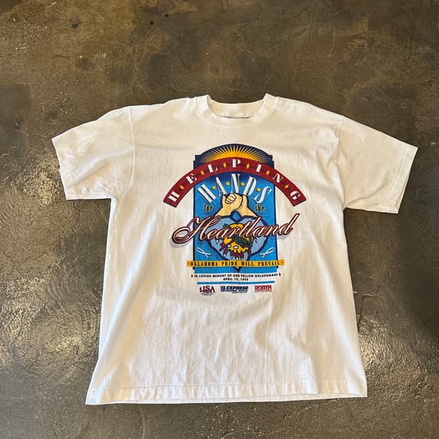 90s 프룻 오브 더 룸 싱글스티치 50/50 USA 반팔티 XL