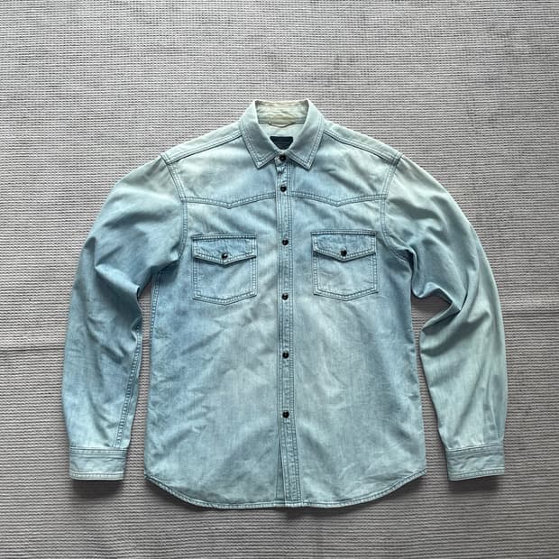 생로랑 웨스턴 데님 셔츠 by 에디 슬리먼