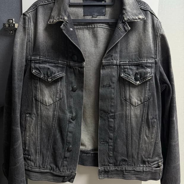 R13 흑청 데님자켓
