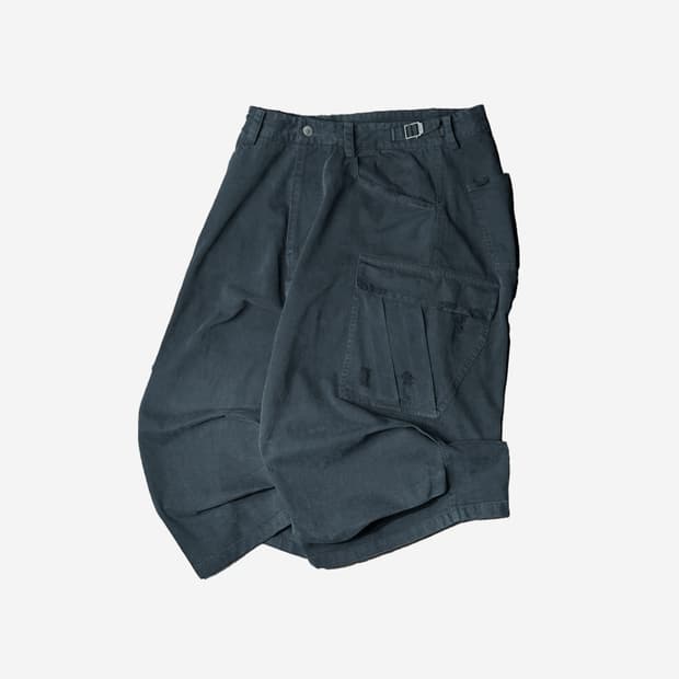 논노드 빈티지블랙 카고쇼츠
