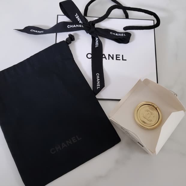 정품 샤넬 그립톡(스마트톡)+파우치+쇼핑백 일괄