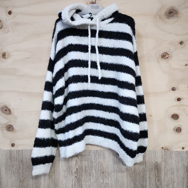 1061) 버킨 VIRKIN 오버핏 스트라이프 니트