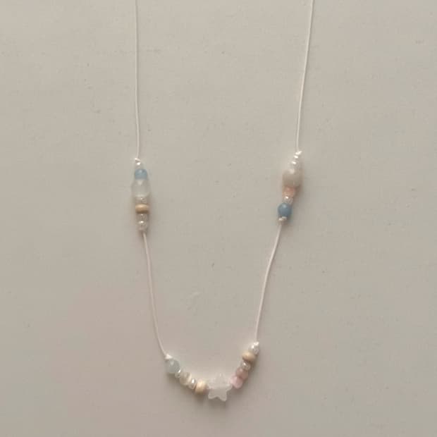 핸드메이드 비즈목걸이 매듭목걸이