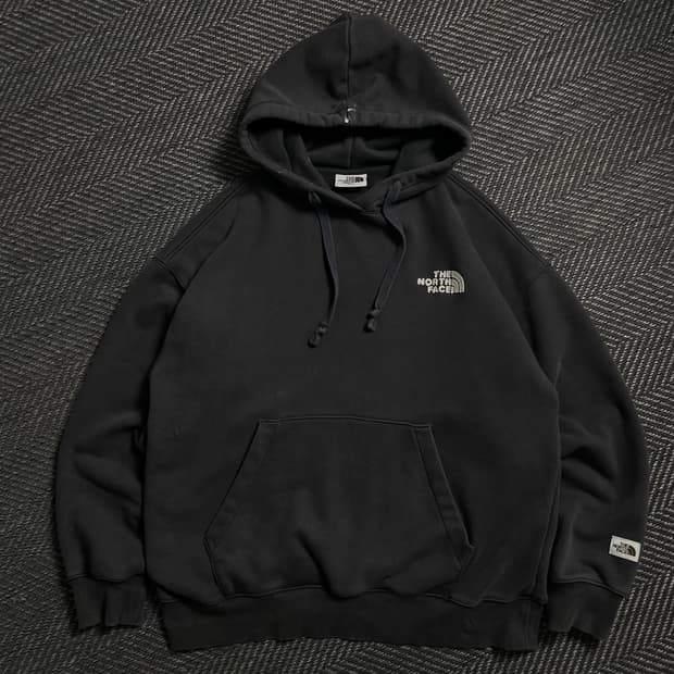 노스페이스 스몰로고 박시핏 후드 티셔츠o 4741