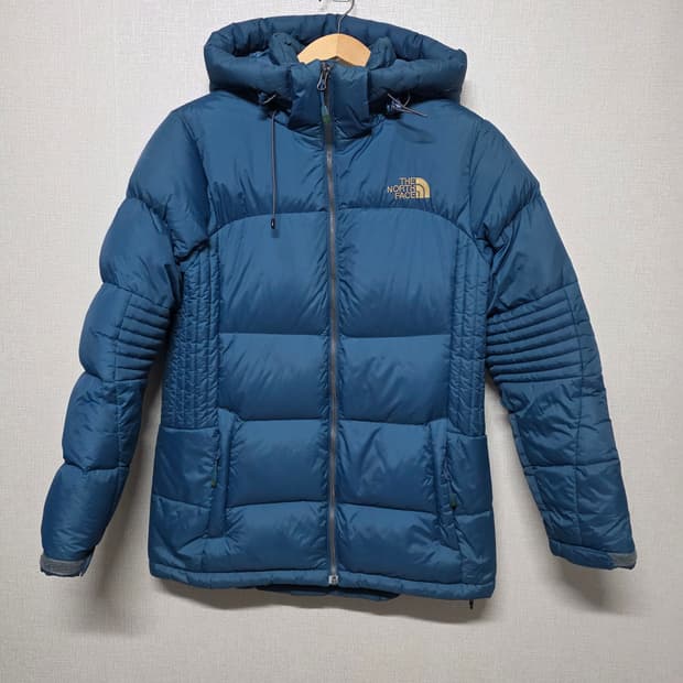 노스페이스 여성 구스다운 패딩 블루  사이즈 95