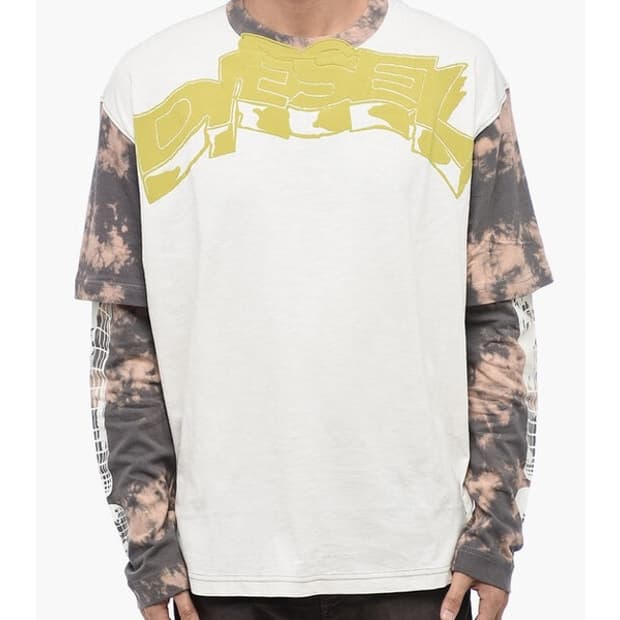 diesel t-wesher tie die t shirt