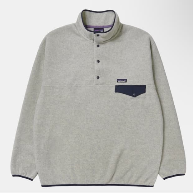 파타고니아 신칠라 스냅티 플리스 풀오버 오트밀 헤더