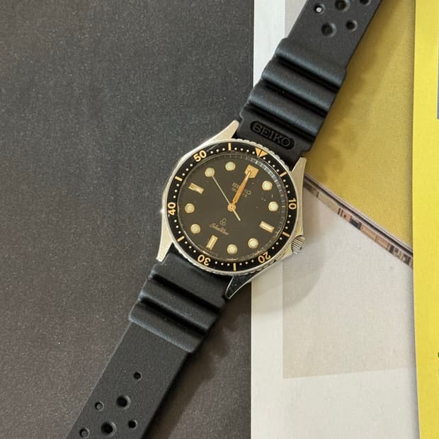 80s Seiko silverwave diver quartz Rare