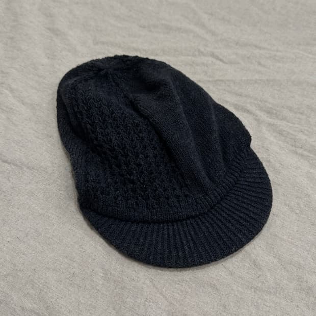 요지야마모토 믹스드 패브릭 비니 캡