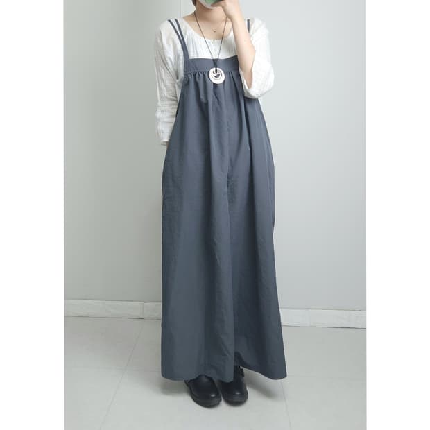스트랩 와이드 오버롤