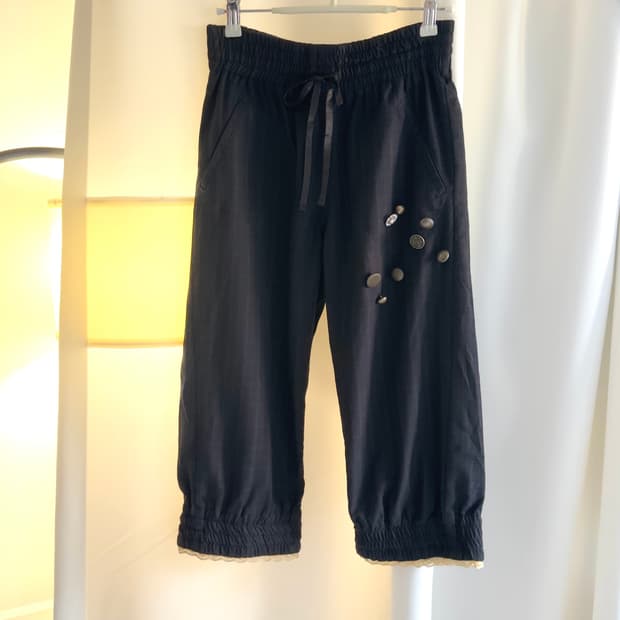 [jpn vtg] button jogger pants