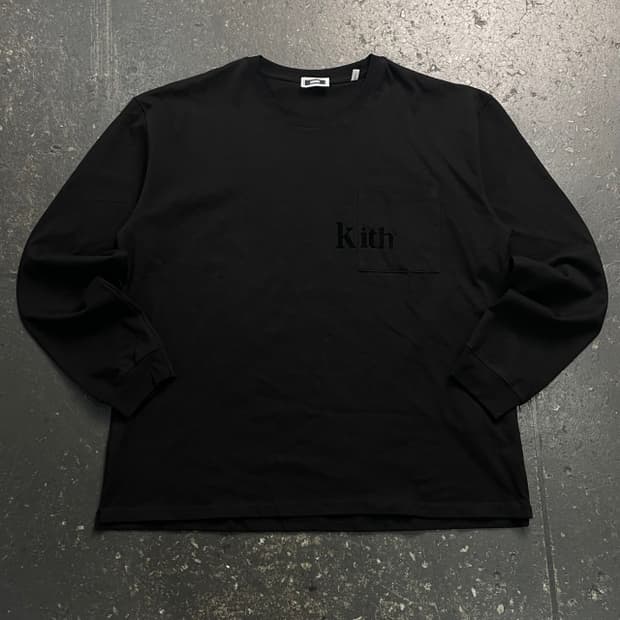 100 키스 KITH 포켓 롱슬리브