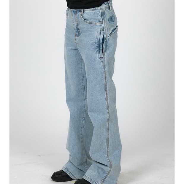 플라스틱프로덕트 MPa UTILITY PANTS WOMEN 스틸 블루