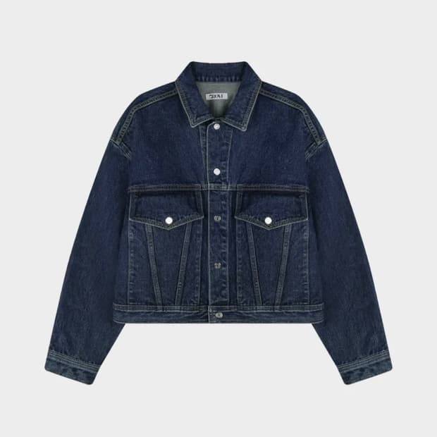 그로브 22FW 폴 데님 자켓 청자켓 블루 