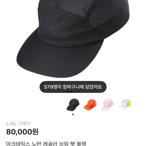 아크테릭스 노반 레귤러 브림 햇 L-XL