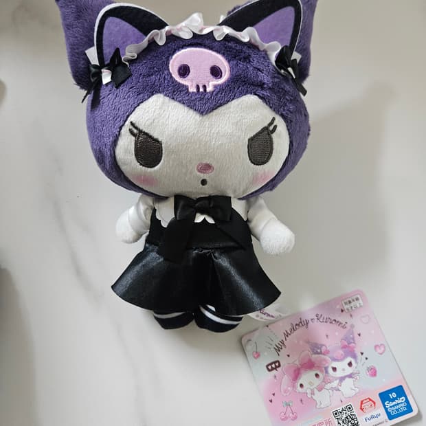천사악마 고양이 봉제인형 퓨리우 산리오 2025 쿠로미