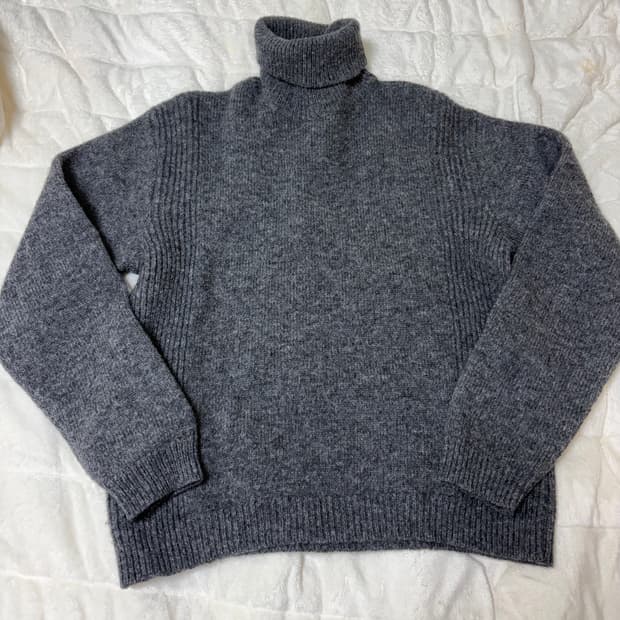 아페쎄 apc 터틀넥 울 니트 스웨터 다크그레이 / 48