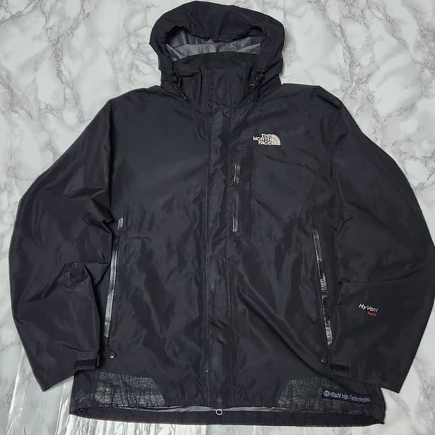 노스페이스 하이벤트 블랙 바람막이 후드 자켓