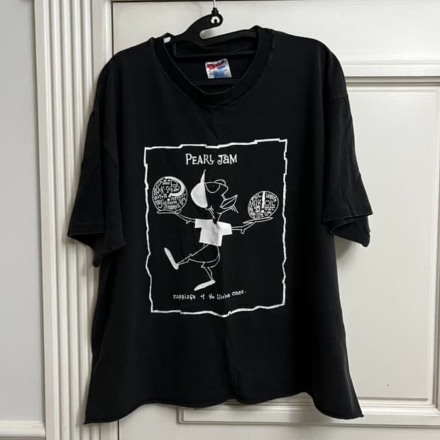 빈티지 1993 Pearl Jam Boundless 티셔츠