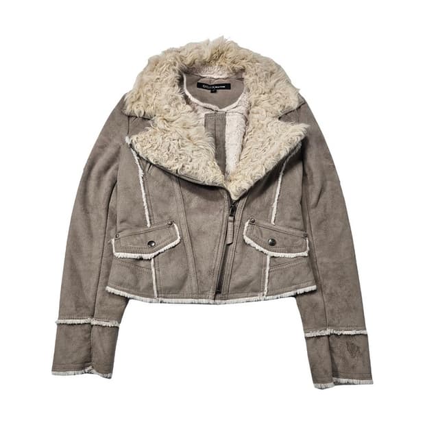 GGPX 폴리 무스탕 자켓 M