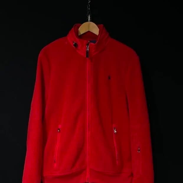 폴로 랄프로렌 레드 폴라텍 자켓