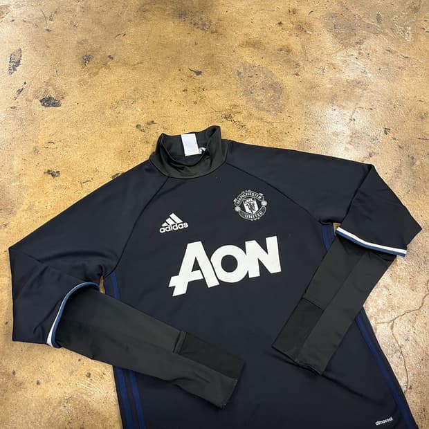 아디다스 맨유 블랙 레이어드 롱슬리브 95