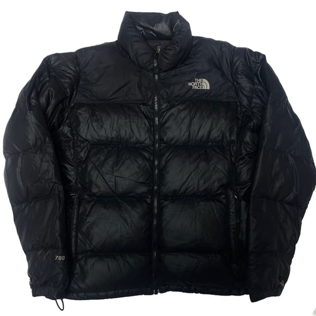 노스페이스 700 눕시 블랙숏패딩 L