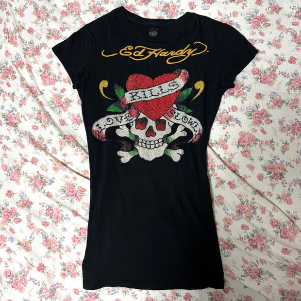 2000s 에드하디 반팔티