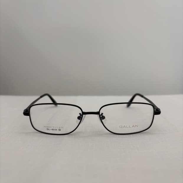 GALLAN 블랙 사각 메탈 빈티지안경