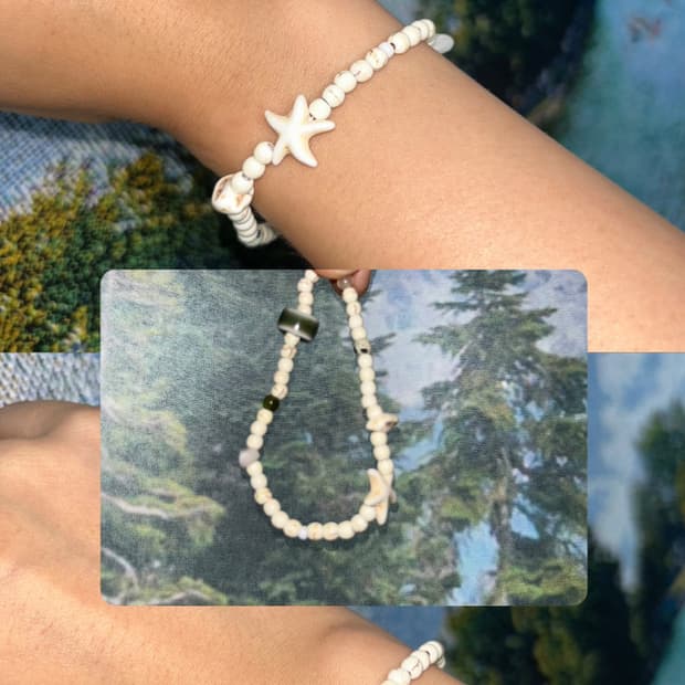 빈티지 비즈 바다 팔찌 /  sea bracelet