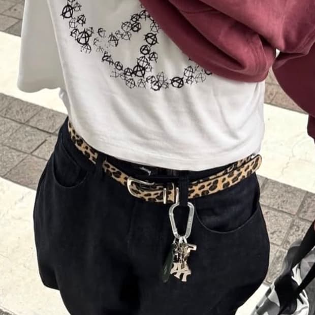 [Unisex] 호피 레오파드 벨트