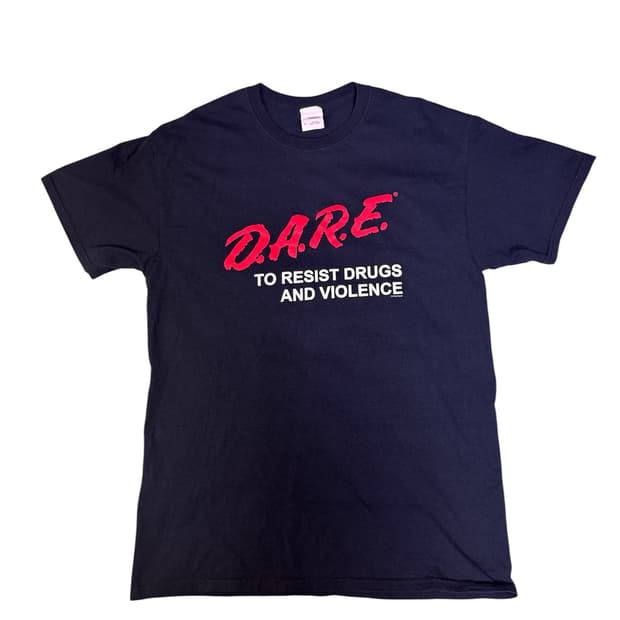 빈티지 D.A.R.E  슬로건 프로모션 티셔츠 M