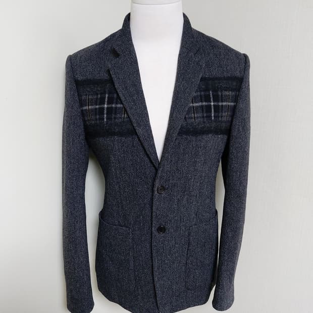 한섬)SYSTEM 남성 헤링본 모100% 블레이저 (105)

