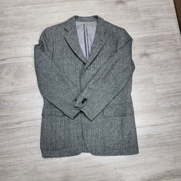 제이프레스 헤링본 트위드 자켓