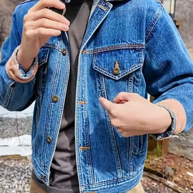 벨리에 브로큰엄브렐라 트러커 데님 자켓