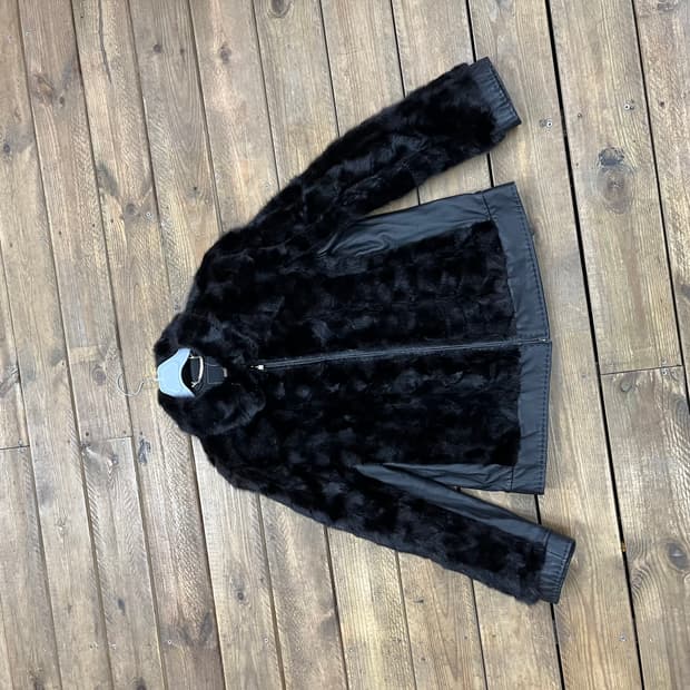 빈티지 밍크 양가죽 자켓 