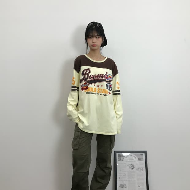 Reflective Struct Colorblock Long Sleeve