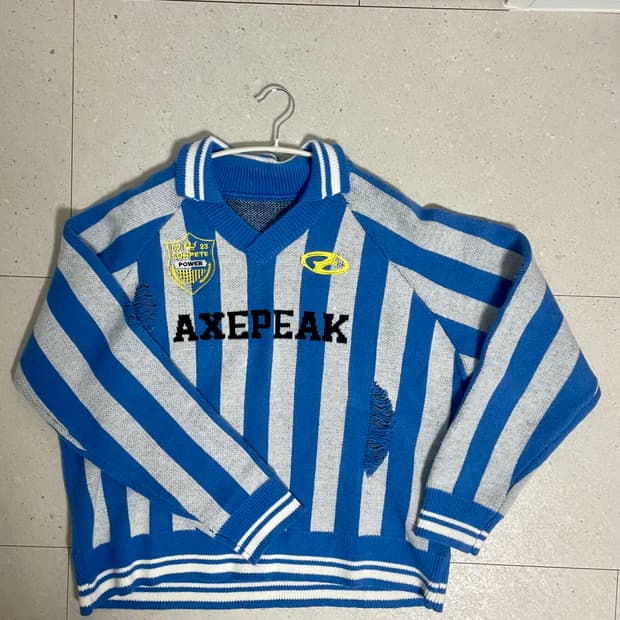 빈티지 져지 스타일 니트