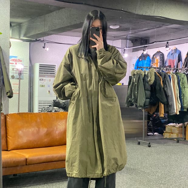 빈티지 M-65 카키 피쉬테일 야상 파카 B3920