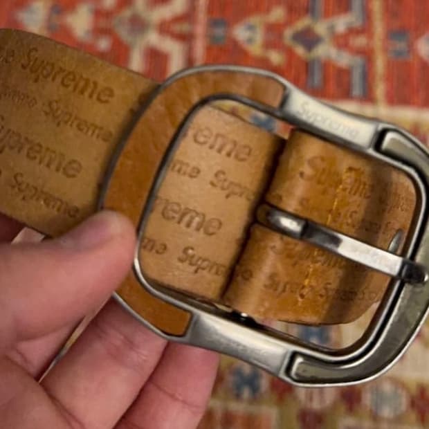 90s 빈티지 슈프림 레더벨트